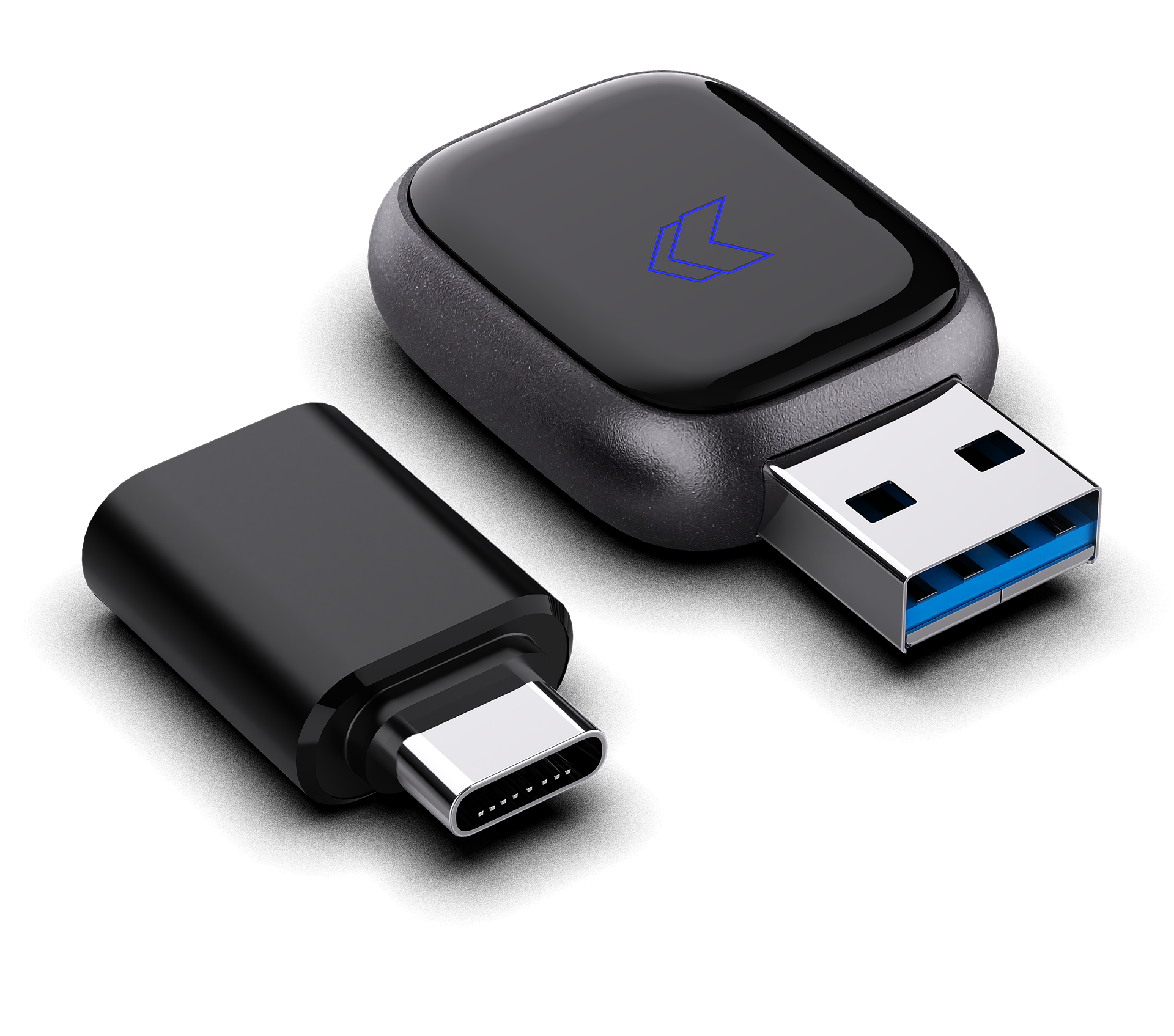 Faaftech Dongle e adaptador de conexão USB-C vistos em perspectiva